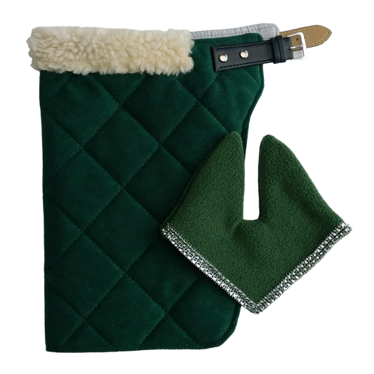  Couverture avec fourrure + Bonnet pour Hobby Horse 